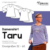 Schnittmuster Taru – Damenshirt Größe 32 – 60 - Sewando
