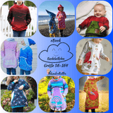 Schnittmuster Kuschelwölkchen Hoodie/ Longhoodie/ Hoodiekleid Größe 56-164 - Sewando