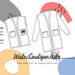 Schnittmuster Weste Cardigan Aske Gr. 32-56 - Sewando