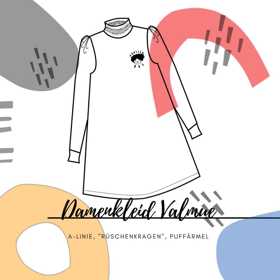 Schnittmuster Kleid Valmue Gr. 32-50 - Sewando