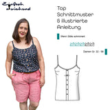 Schnittmuster Top "Wenn Stille schimmert" Damen Gr. 32 - 56
