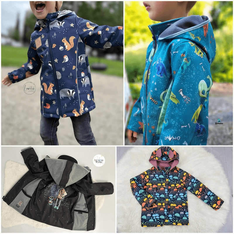 Softshelljacke Zuckermaus BOYS Gr. 110 - 164 Walkjacke - Sewando