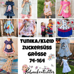 Schnittmuster Tunika/Kleid Zuckersüß Größe 74-164 - Sewando