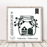 Plotterdatei HerzHäuschen im Glas - Sewando