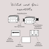 Schnittmuster Tasche "Wild und frei - essentials"
