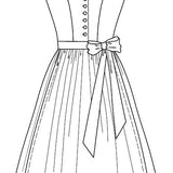 Schnittmuster Hochgeschlossenes Dirndl Marie Gr. 34-48 : - Sewando