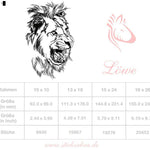 Löwe Stickdatei – Ausdrucksstarkes Löwenkopf-Motiv für kraftvolle Stickprojekte - Sewando