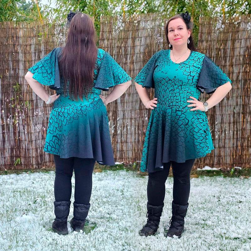 Niela's schräges Teil - Schnittmuster Shirt, Kleid in den Größen 32-54 - Sewando