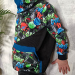 Schnittmuster Mirror Hoodie A4 mit Rand und Beamerdateien Gr. 80-164 - Sewando