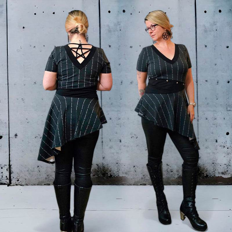 Niela's schräges Teil - Schnittmuster Shirt, Kleid in den Größen 32-54 - Sewando