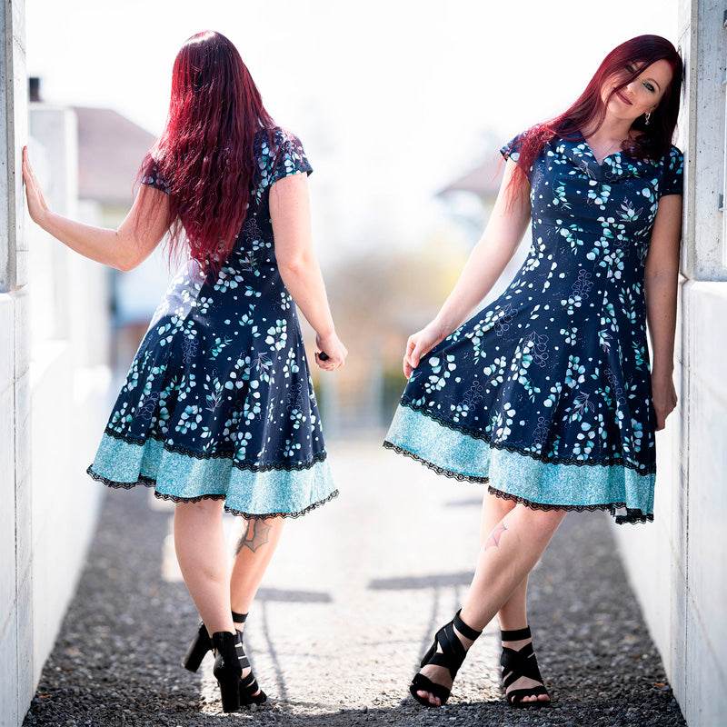 Niela's Wasserfall - Schnittmuster Shirt, Tunika, Kleid in den Größen 32-54 : - Sewando