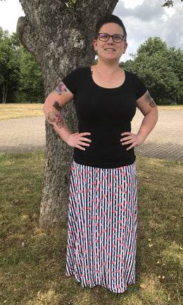 Schnittmuster timtom WOMEN No.2 Maxirock in 6 Weiten und 7 Längen (Gr. 34-56, 1,5m-1,85m Körpergröße) - Sewando