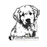 Stickdatei Golden Retriever "Muffin" - realistisch - FÜR HELLE STOFFE