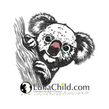 Stickdatei Koala Bär "Donnie" - realistisch - FÜR HELLE STOFFE