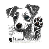Stickdatei Jack Russel Terrier "Stella" realistisch - FÜR HELLE STOFFE