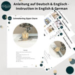 Stickdatei Schmetterling Anhänger Set, ITH für 10x10 und 2,5x6 Rahmen - Sewando