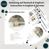 Stickdatei Schmetterling Anhänger Set, ITH für 10x10 und 2,5x6 Rahmen - Sewando