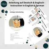Stickdatei Schmetterling Anhänger Set, ITH für 10x10 und 2,5x6 Rahmen - Sewando