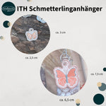 Stickdatei Schmetterling Anhänger Set, ITH für 10x10 und 2,5x6 Rahmen - Sewando