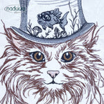 Stickdatei Katze Steampunk Set 7 Größen, Steampunkkatze Scribble ab 9x10 - Sewando