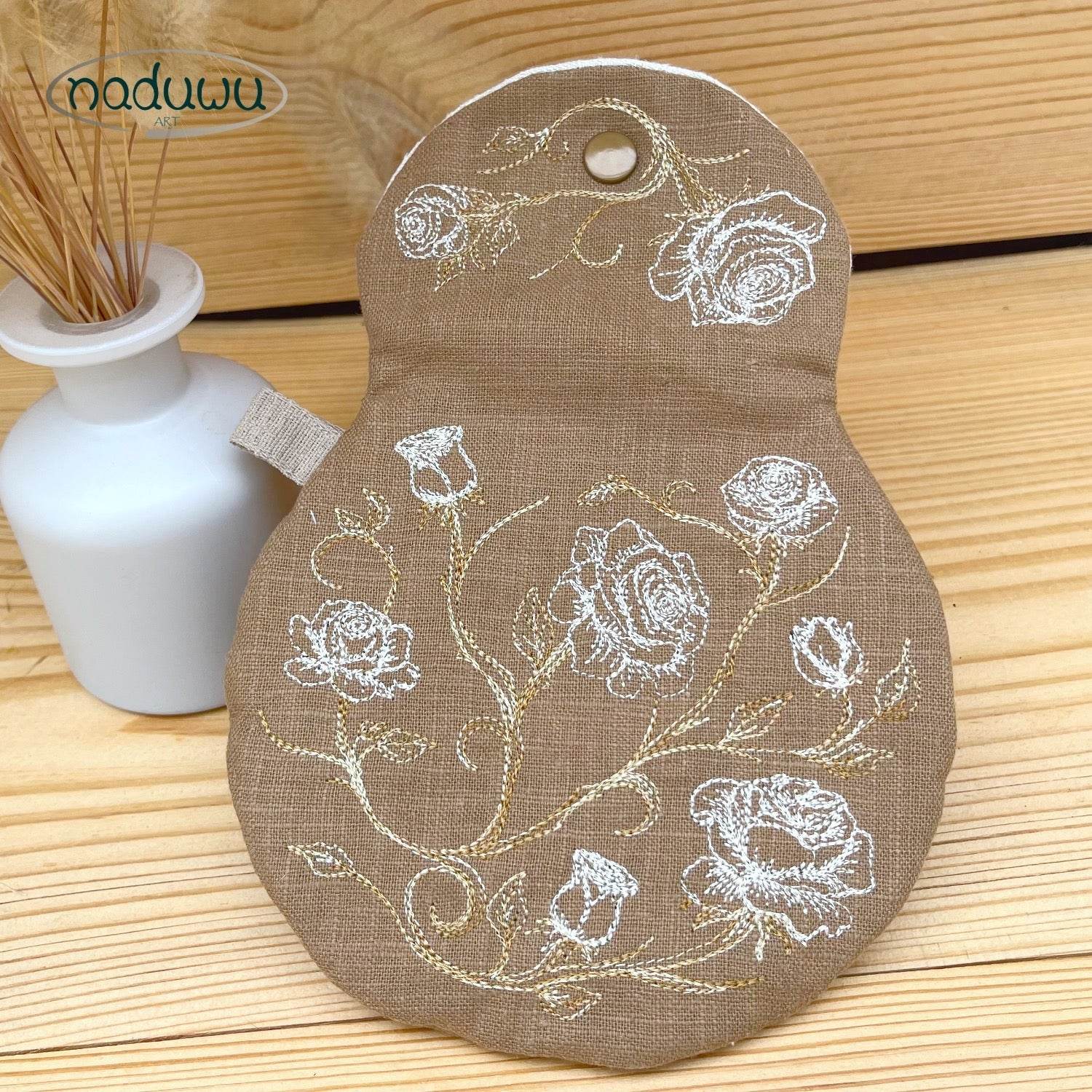Stickdatei Round Rosi Bag 16x23, ITH runde Tasche - Sewando