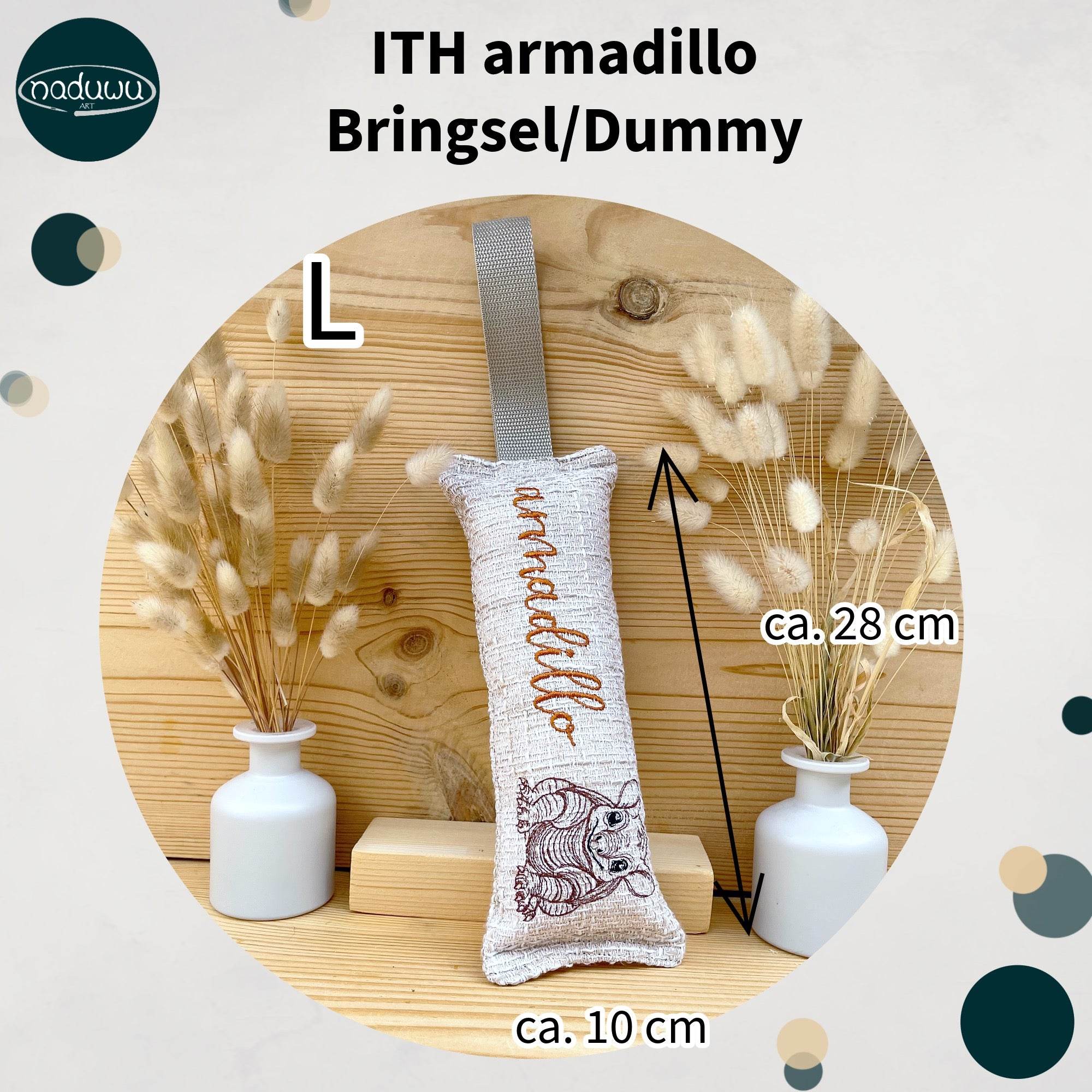 Stickdatei Bringsel 12x30, ITH Stickdatei Dummy - Sewando