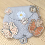 Stickdatei Schmetterling Anhänger Set, ITH für 10x10 und 2,5x6 Rahmen - Sewando