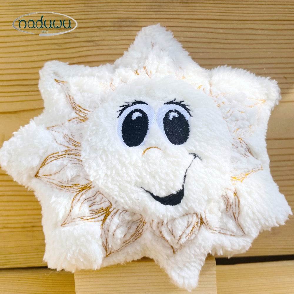 Stickdatei Sonne Stuffie 24x24, ITH Kuschelkissen Sunny - Sewando