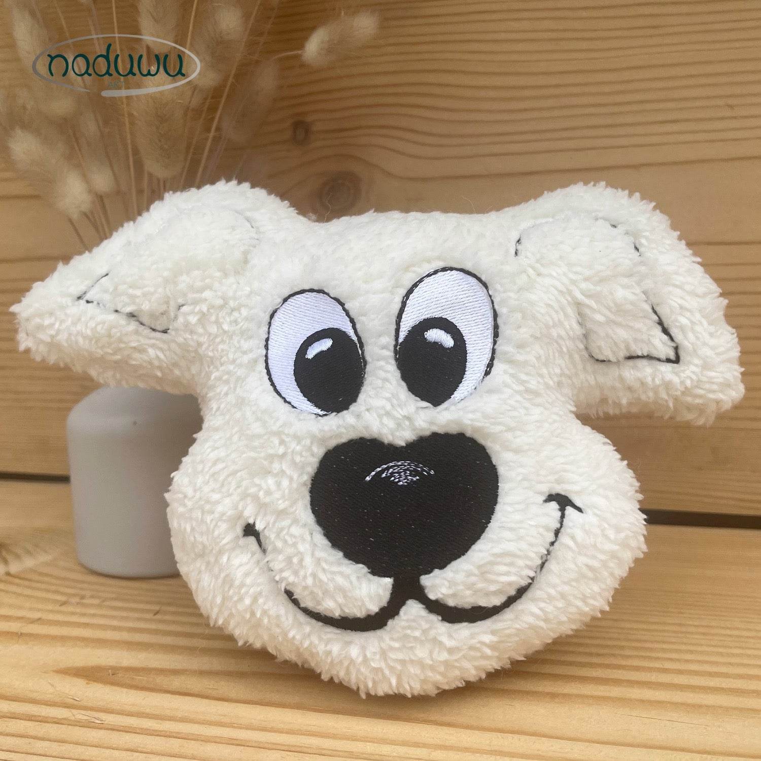Stickdatei Hund Stuffie Set, ITH Kuschelkissen Schnuffelkopp in 8 Größen - Sewando