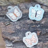 Stickdatei Schmetterling Anhänger Set, ITH für 10x10 und 2,5x6 Rahmen - Sewando
