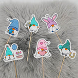 Stickdatei Set Gnome Stabdeko Stabdesign Frühling, Geburtstag, Valentinstag - Sewando