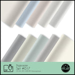 Digipapier-Set #017 (Streifen grau, beige, blau, grün) zum drucken, sublimieren und basteln - Sewando