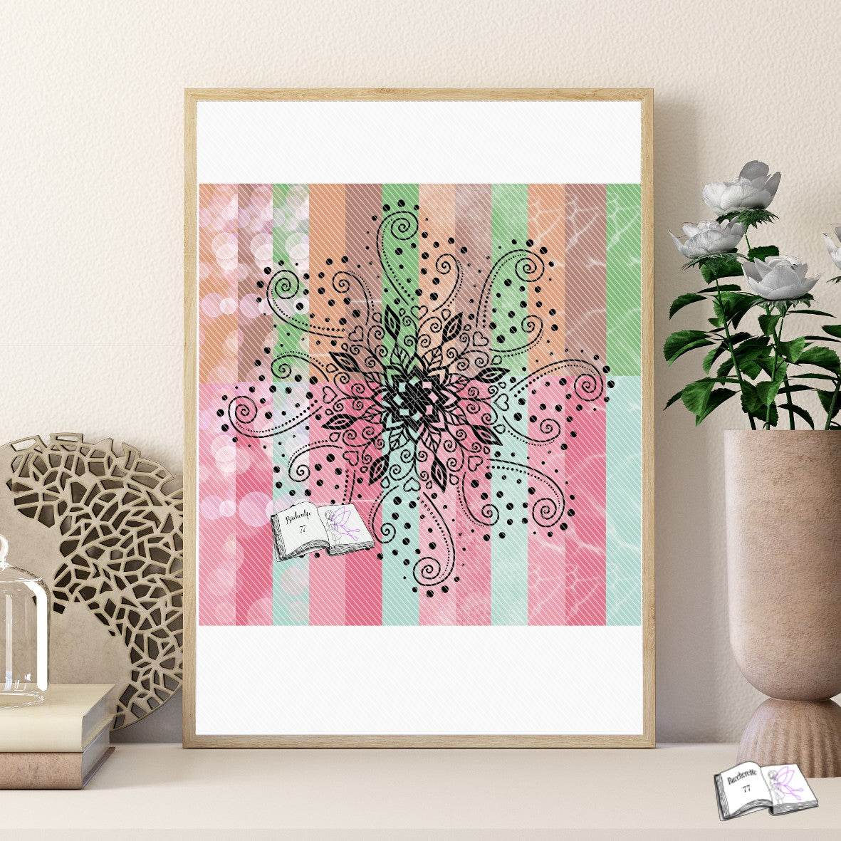 Digiset Mandala Plotten, Sublimation, Drucken, Digistamp - Sewando