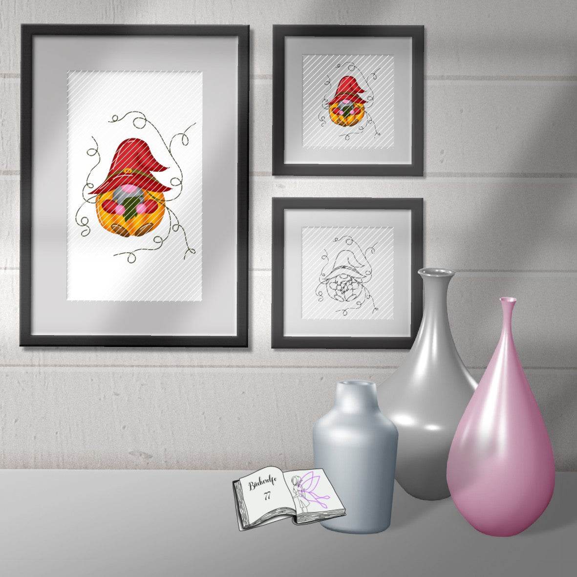 Digiset Kürbiswichtel, Plotten, Sublimation, Drucken, Digistamp, Digipaper - Sewando