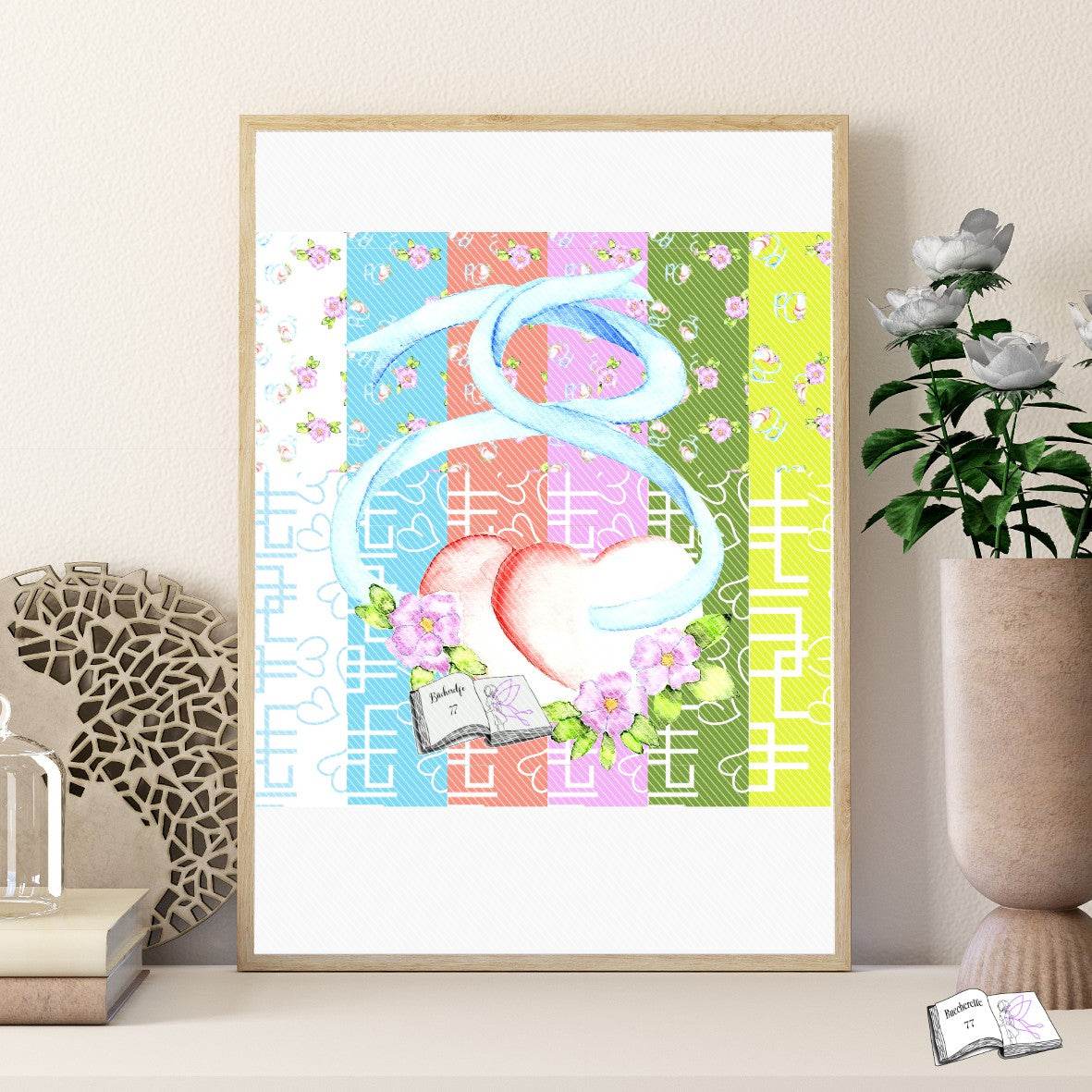 Digiset Herzen mit Blumen Plotten, Sublimation, Drucken - Sewando