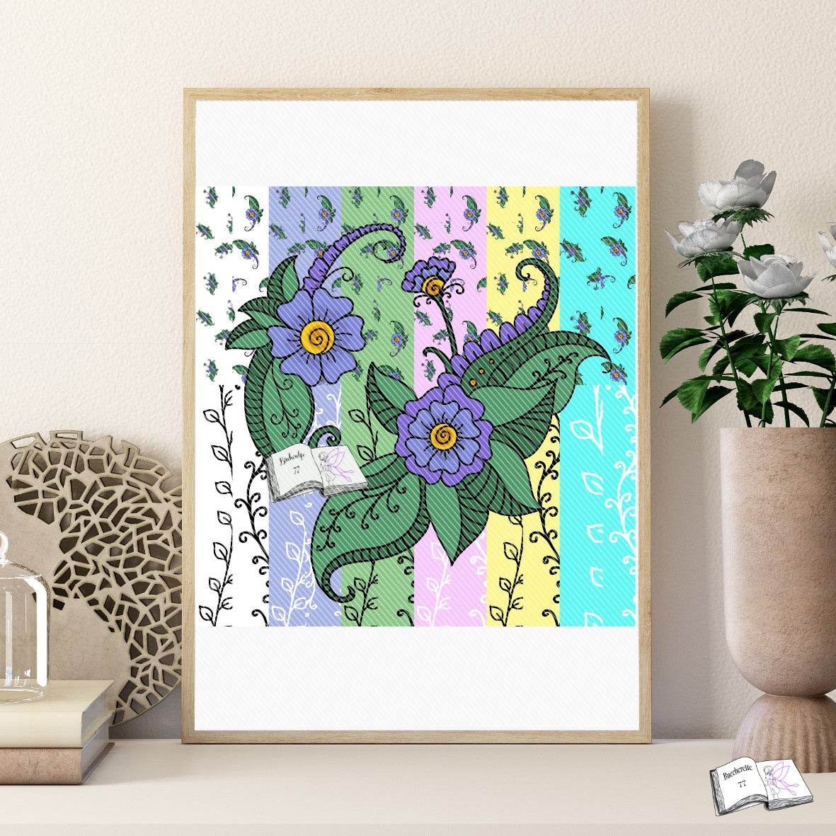 Digiset und Plotterdatei Blumen Tattoo - Sewando