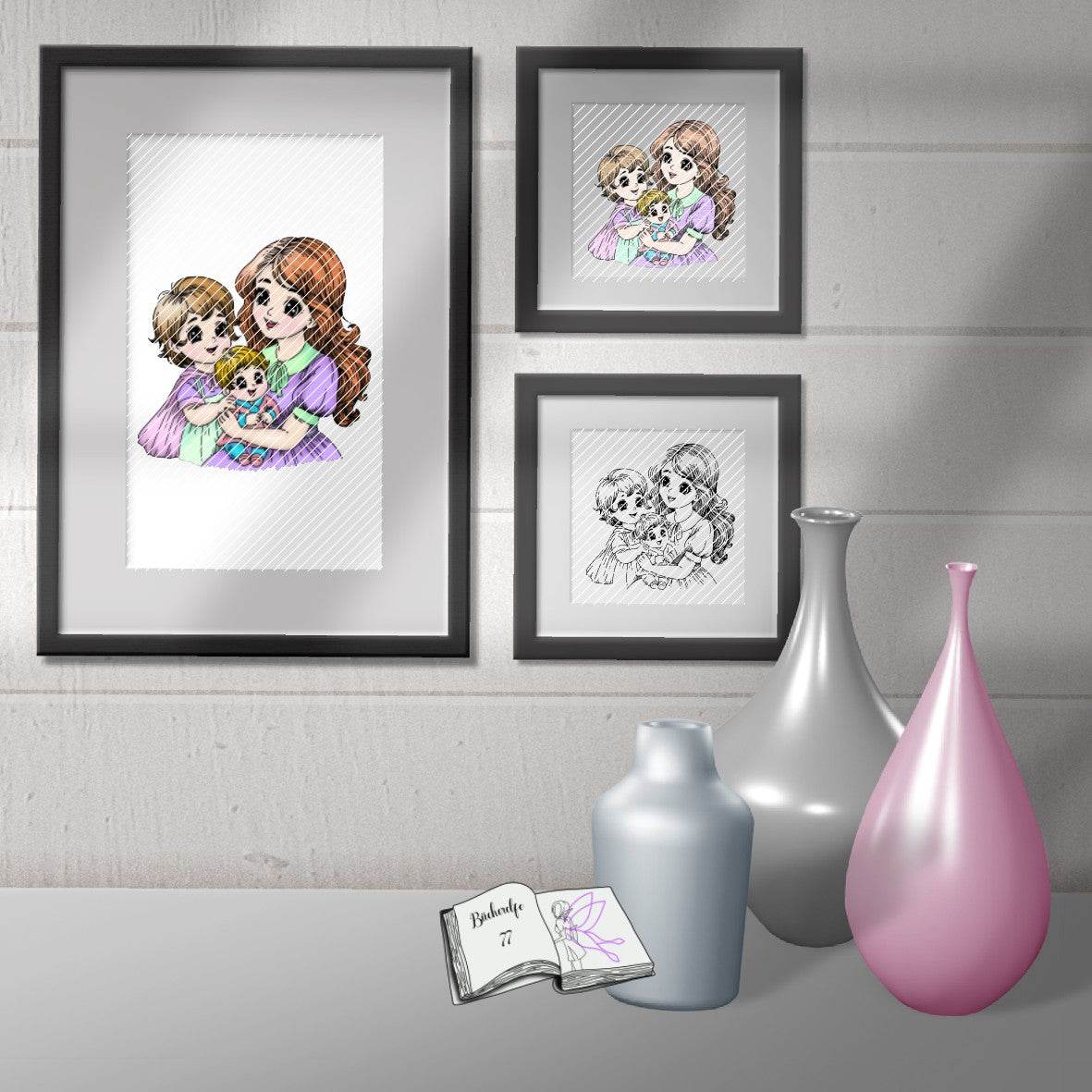 Digiset Mama ist die Beste, Plotterdatei, Sublimation, Digistamp, Digipaper - Sewando