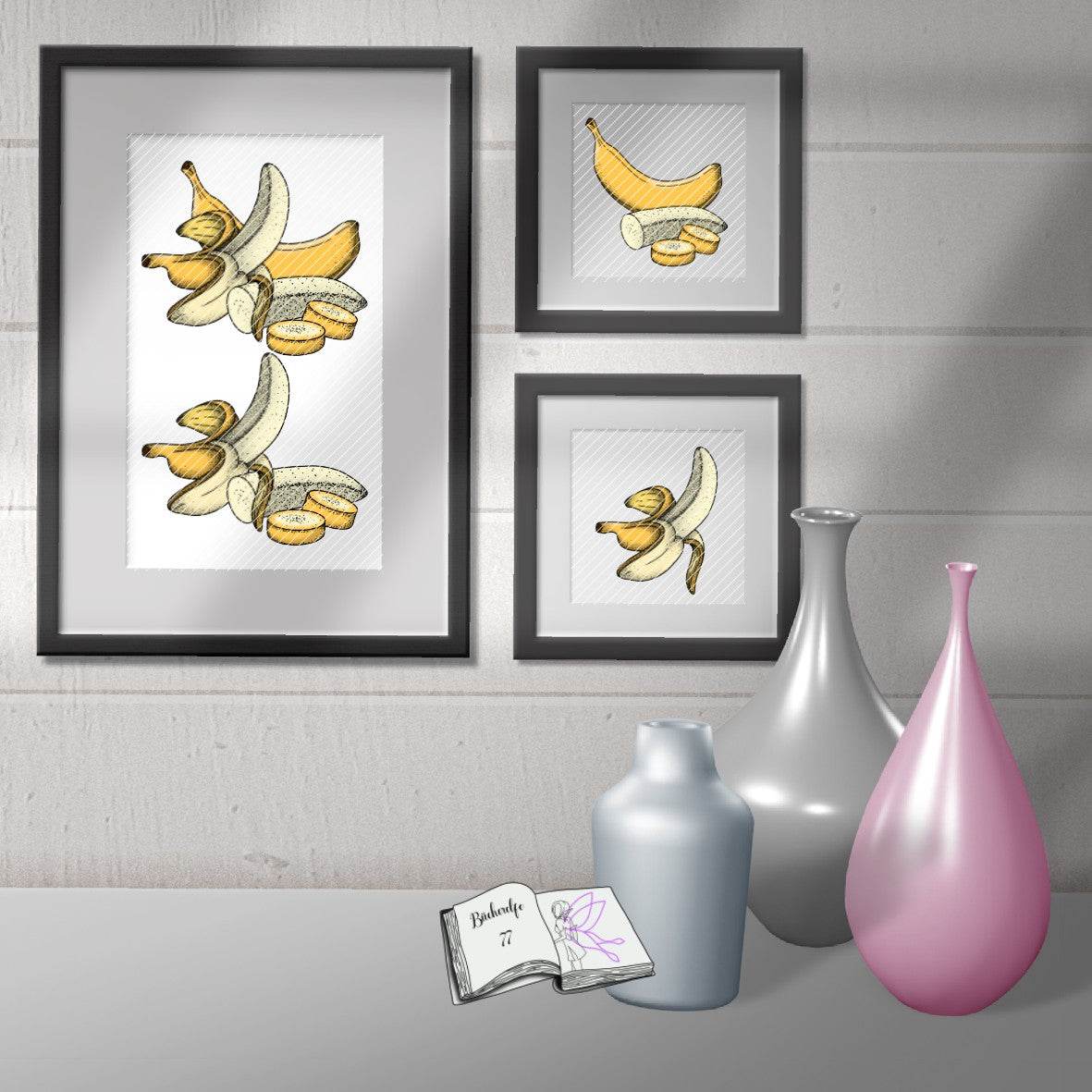 Digiset Banane, Plotterdatei, Sublimation - Sewando