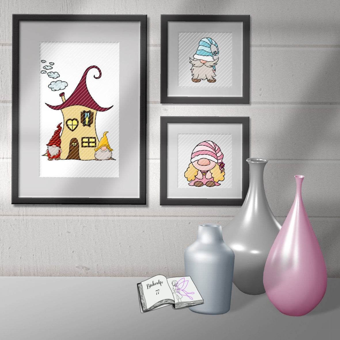 Digiset Weihnachtswichtel Sublimation, Digistamp, Digipaper ! - Sewando