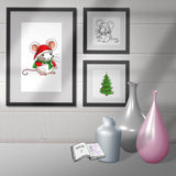 Digiset Speedy die Weihnachtsmaus, Plotterdatei, Sublimation, Digistamp, Digipaper - Sewando