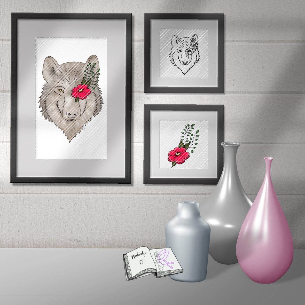 Digiset Wolf Sublimation, Digistamp, Digipaper ! - Sewando