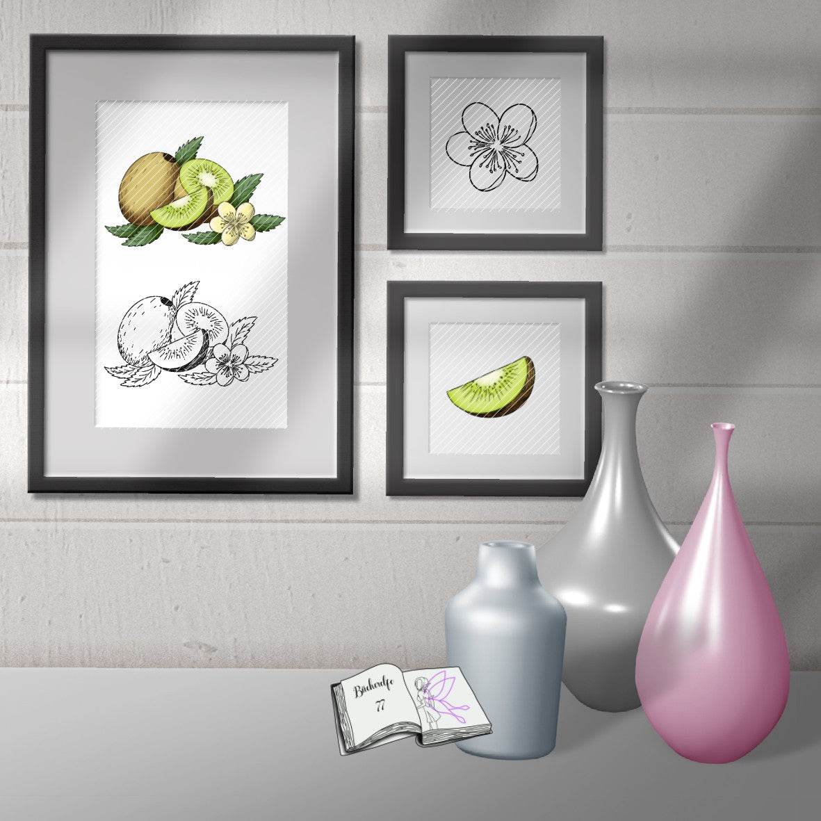 Digiset Kiwi, Plotten, Sublimation, Drucken, Digistamp, Digipaper - Sewando