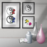 Digiset Yin und Yang mit Rosen Plotten, Sublimation, Drucken, Digistamp, Digipaper ! - Sewando