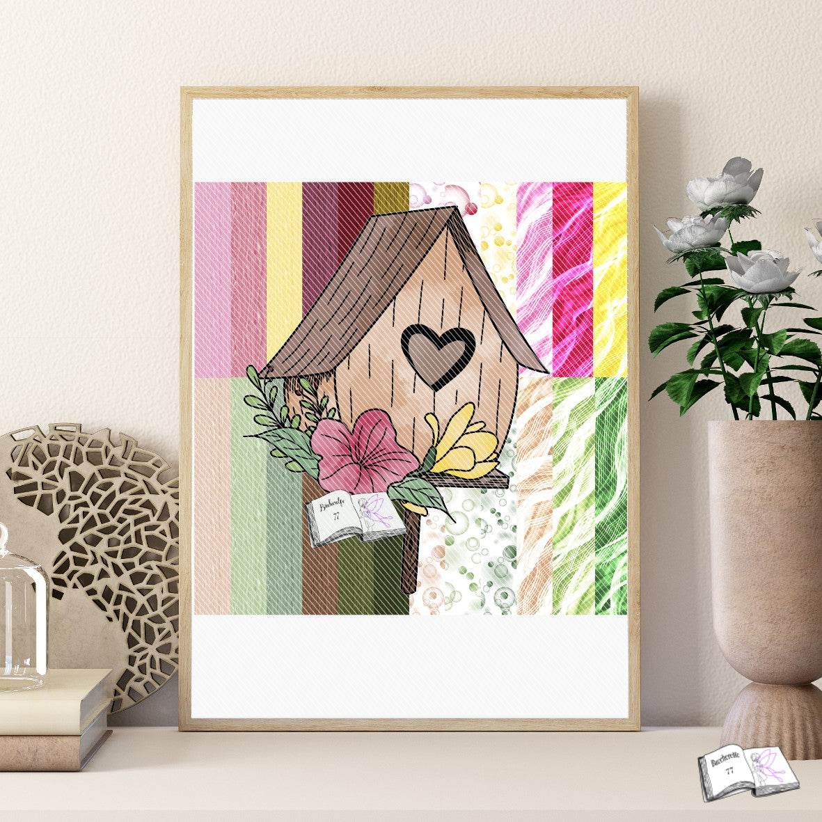 Digiset Vogelhäuschen Plotten, Sublimation, Drucken, Digistamp, Digipaper ! - Sewando