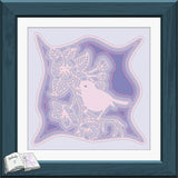 Shadow Box Ast mit Vogel Plotterdatei, Laserdatei, Basteln - Sewando