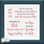 Mini Digiset Aquarell Rosenranke Plotten, Sublimation, Drucken, Digistamp, Digipaper - Sewando