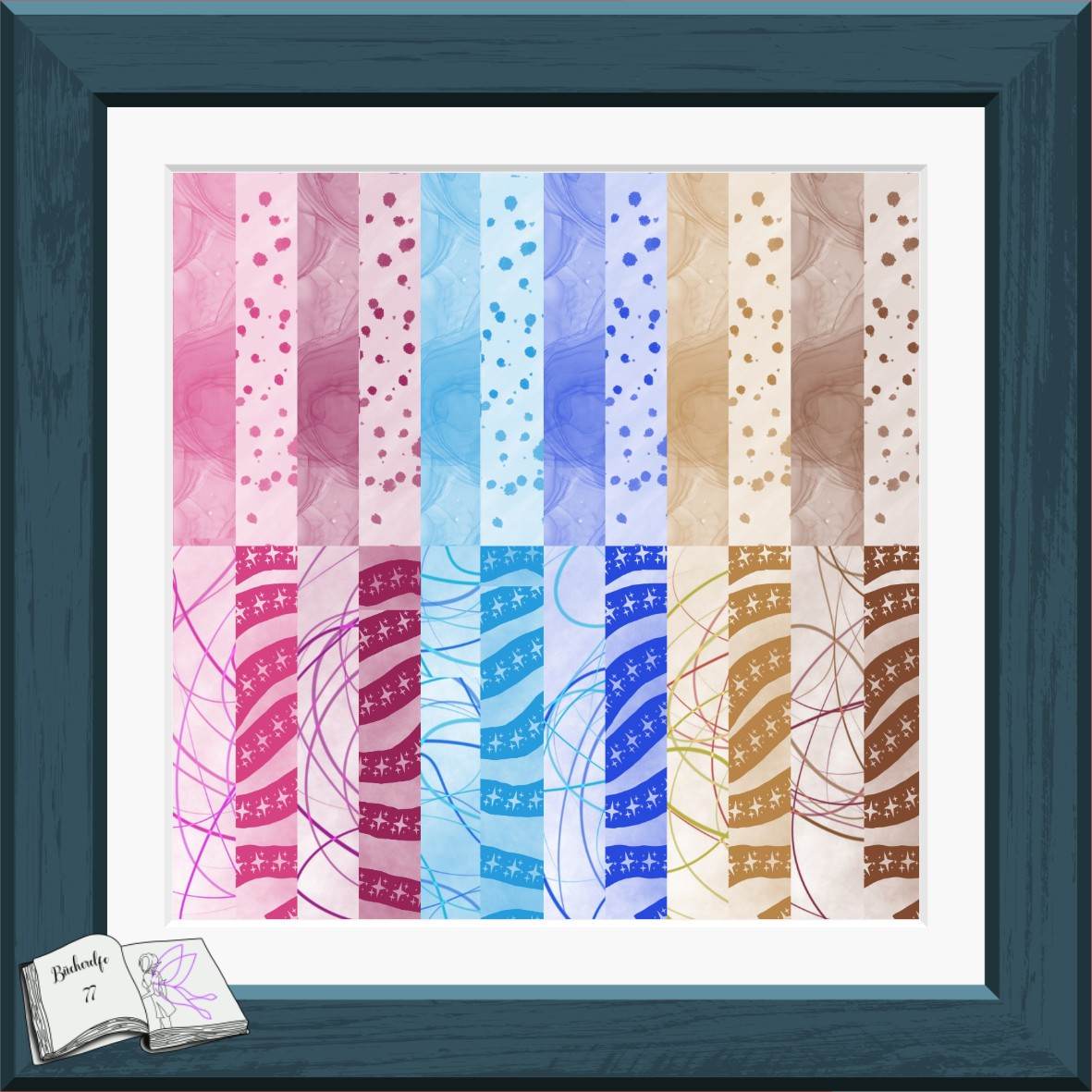 Digiset Elfe, Digistamp, Digipaper, Plotterdatei, Sublimation, Druck - Sewando