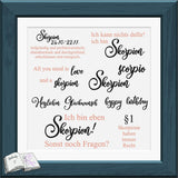 Digiset Skorpion mit Chrysantheme Plotterdatei, Sublimation, Digistamp, Digipaper - Sewando