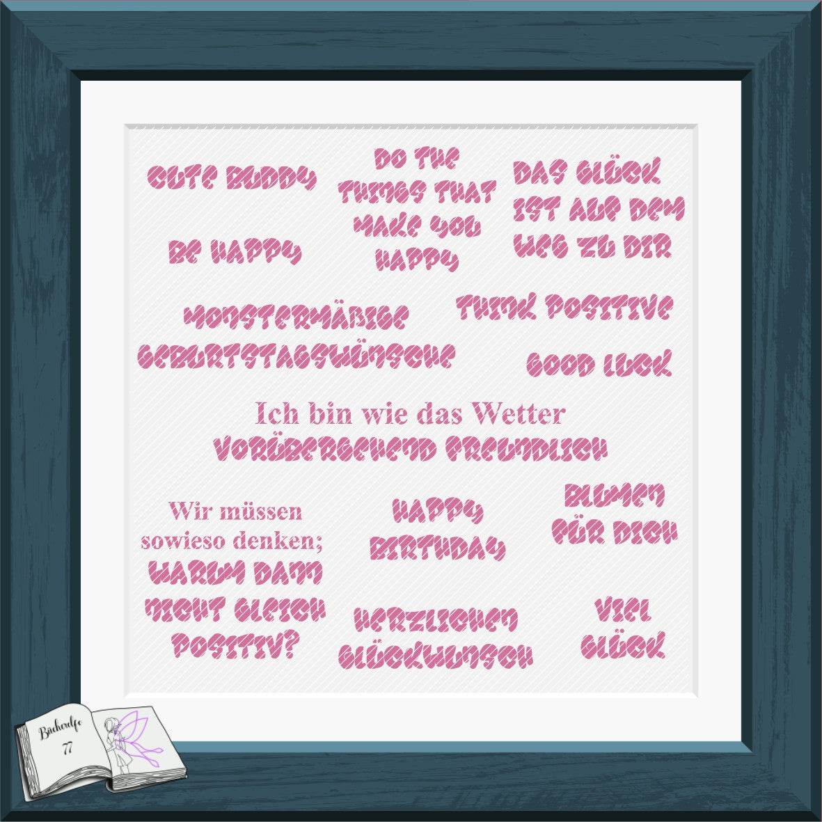 Digiset und Plott Flower Monster, Plotterdatei, Sublimation, Digistamp, Digipaper - Sewando