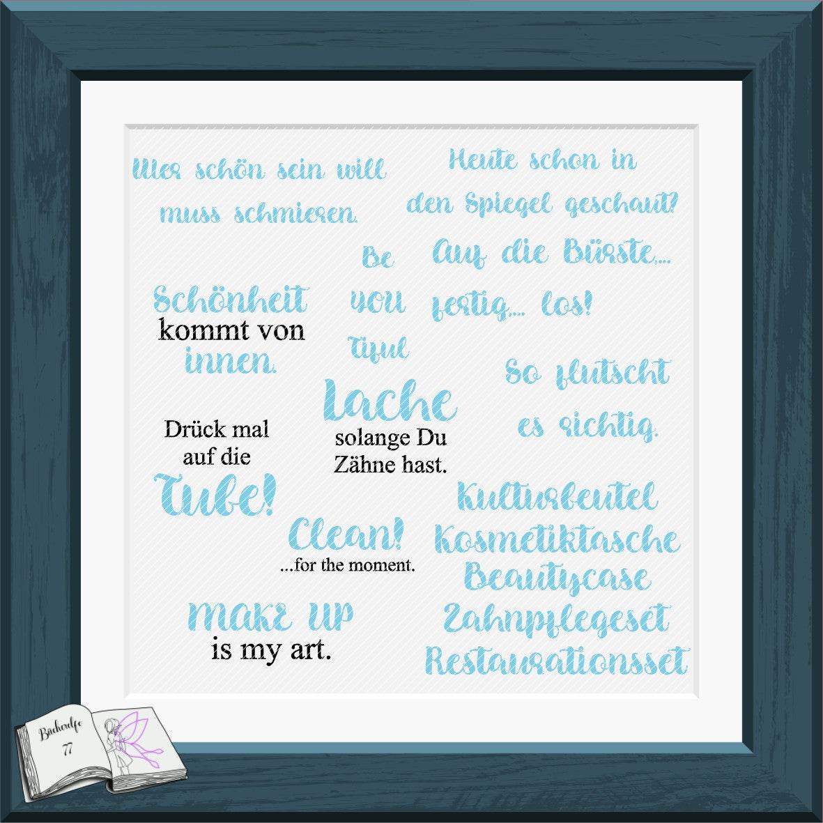 Digiset Kosmetikfamilie Plotterdatei, Sublimation, Digistamp, Digipaper - Sewando